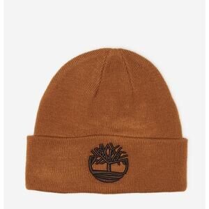 NEW Timberland Beanie Brown/Tan T100901 Unisex One Size Cuffed Knit Winter Hat